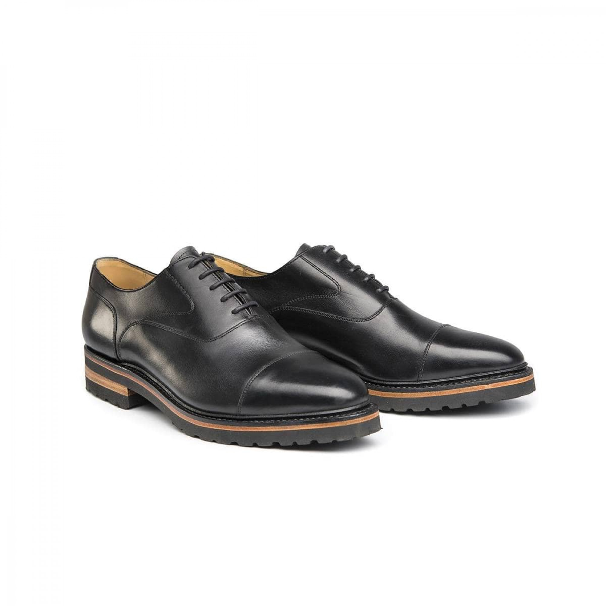 Escarpins Paraboot Richelieu Talons Cuir Noir Taille 40,5 - Occasion Très Bon état